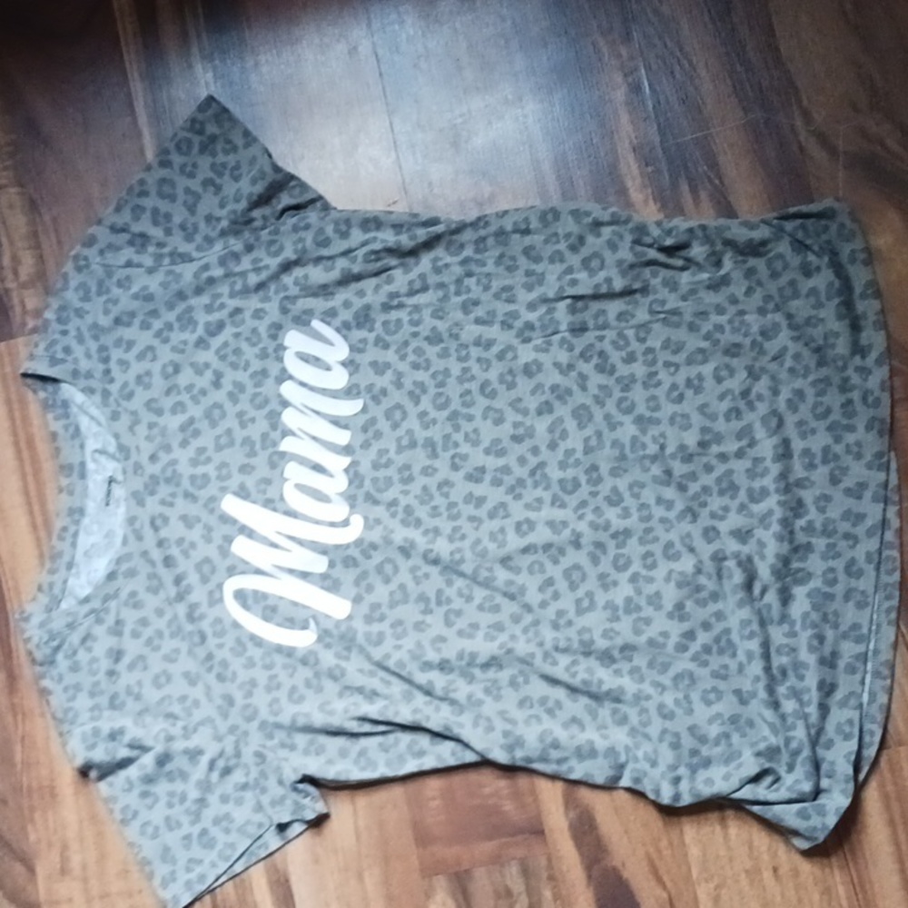 Cheetah Print Mama Shirt